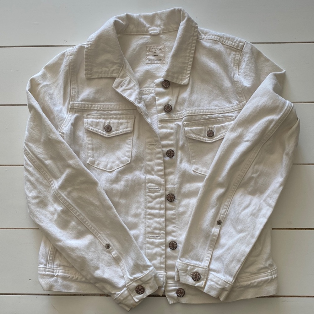 White Denim JCREW Jacket - sz S